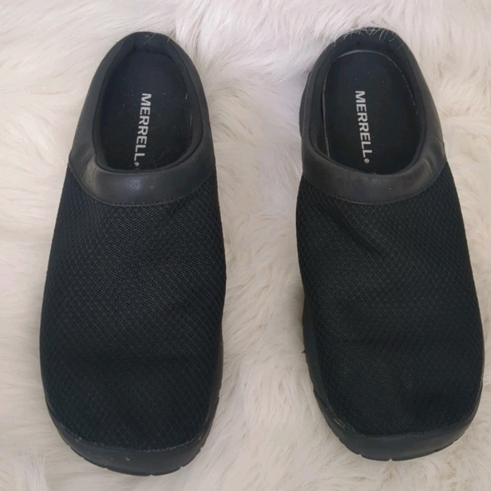 Merrell Women's Black Mesh Encore Mules